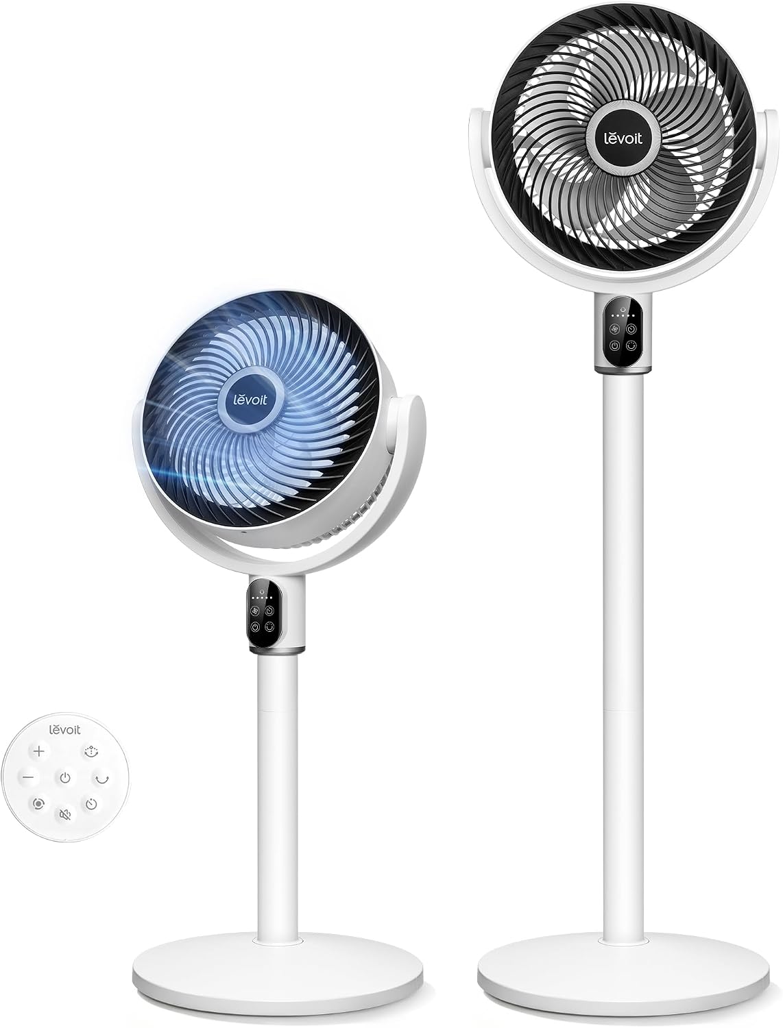 LEVOIT Standing Fan for Bedroom, 20dB Quiet Pedestal Fan for Sleep