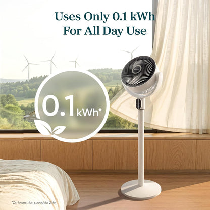 LEVOIT Standing Fan for Bedroom, 20dB Quiet Pedestal Fan for Sleep